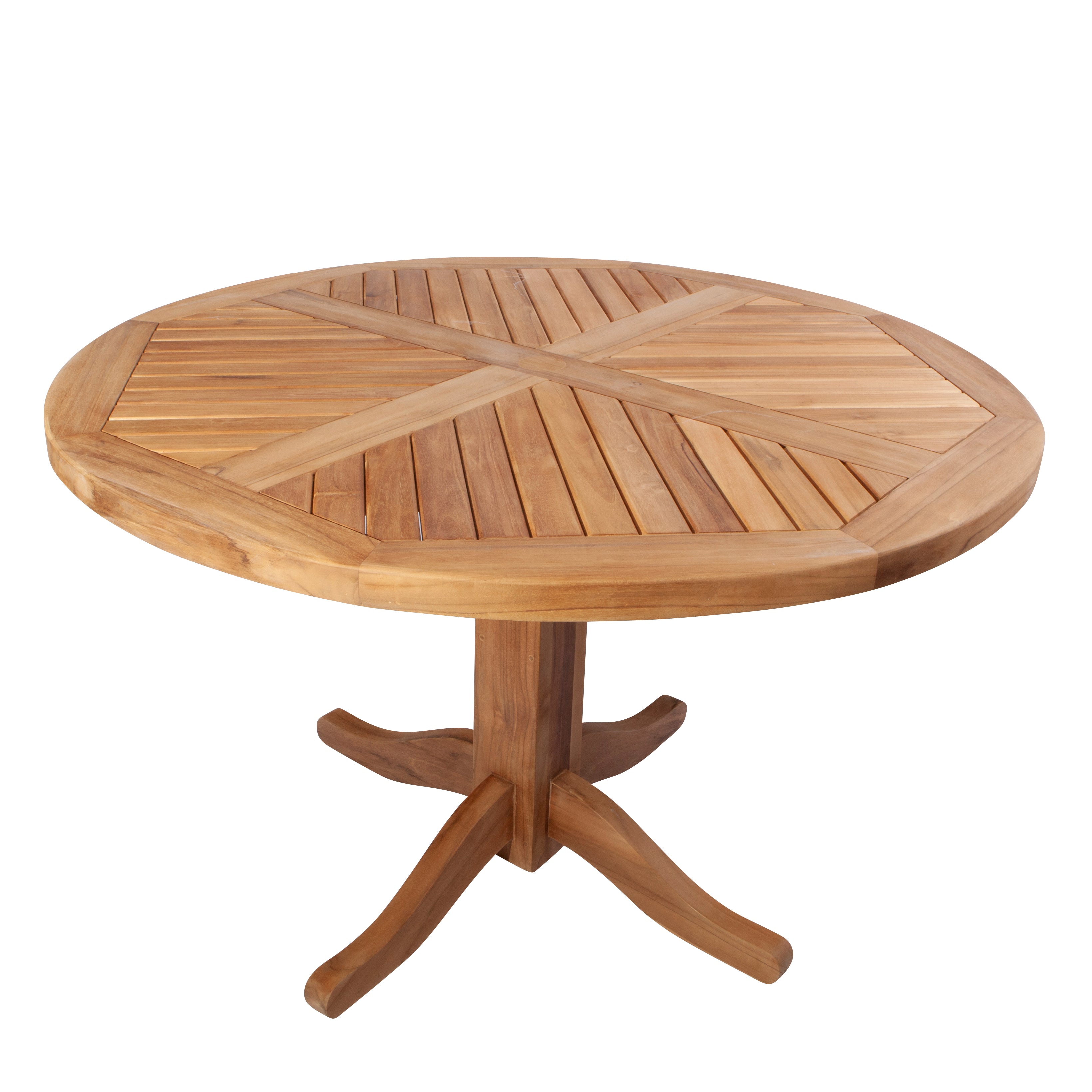 Daisy Round Teak Pedestal Table | Teak Garden Furniture | Teakunique