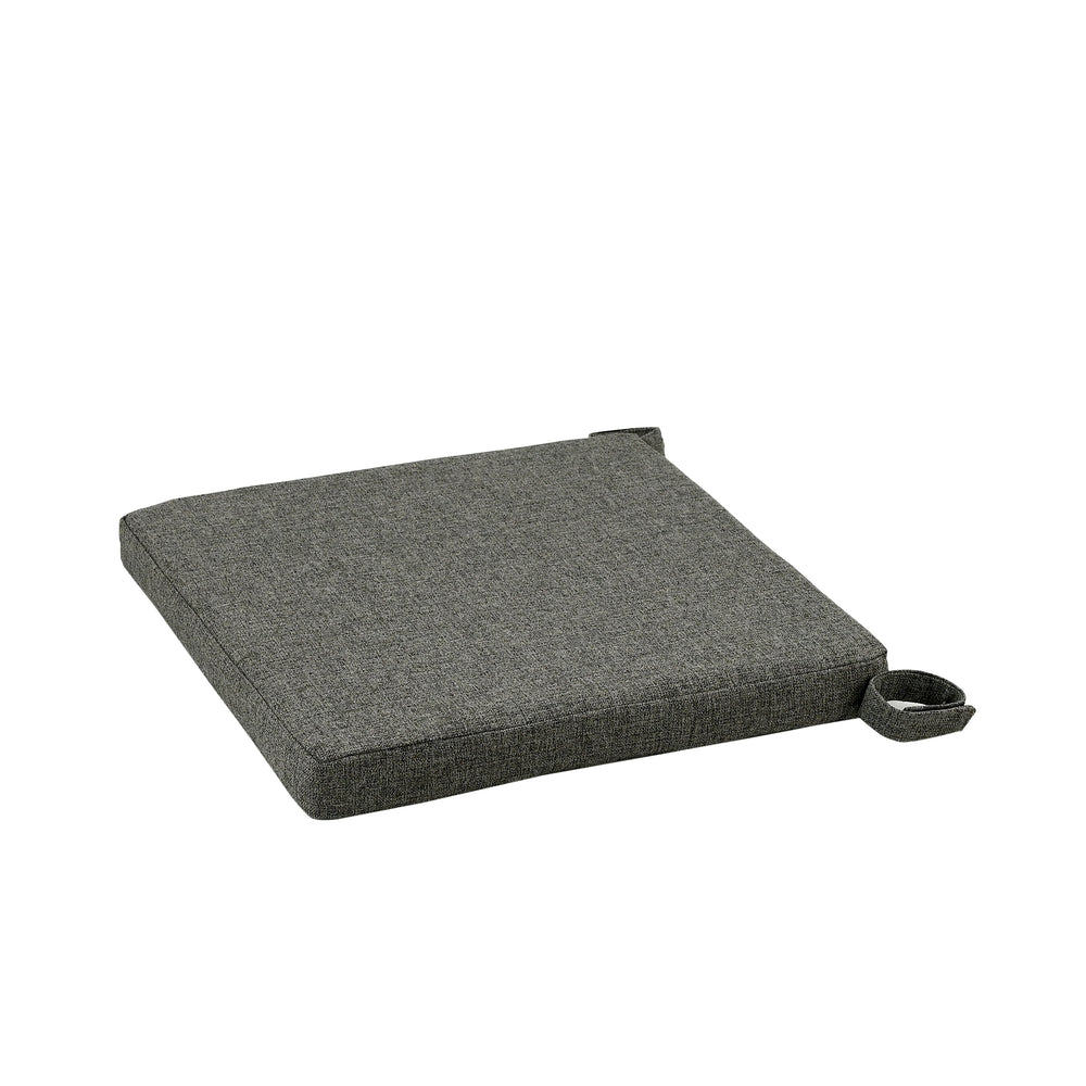
                  
                    Medium-sized square seat pad, in charcoal color, on white background
                  
                