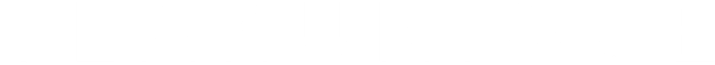 Logo of TEAKUNIQUE with both words in white against clear background 