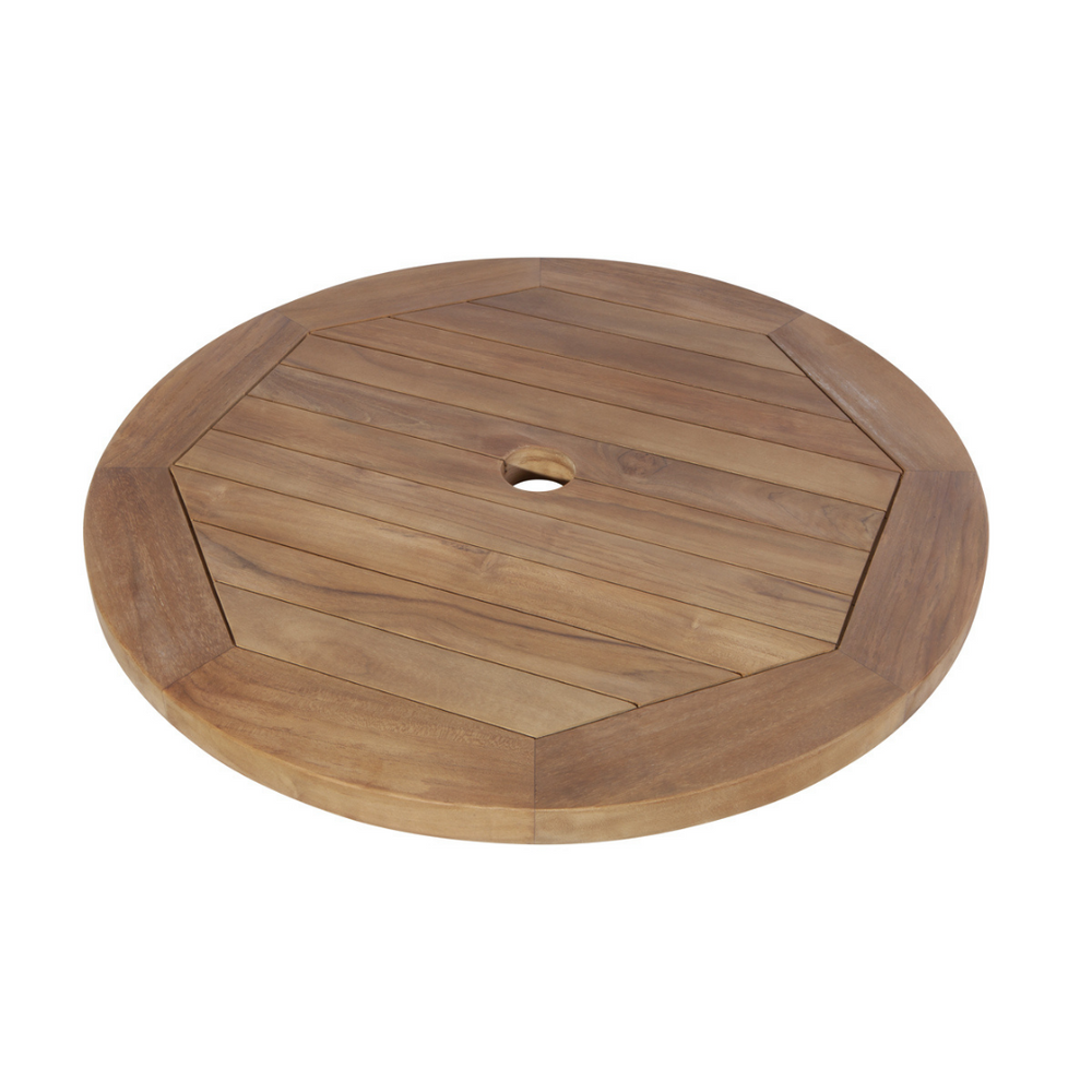 
                  
                    Circular lazy susan turntable with central hole, on a white background. 
                  
                
