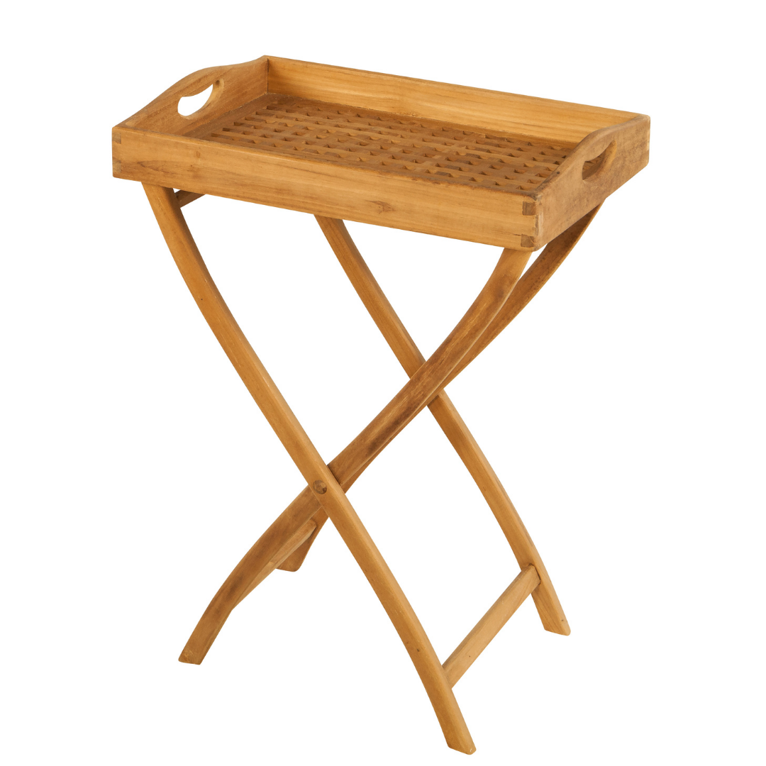 Teak Picnic Butler Tray