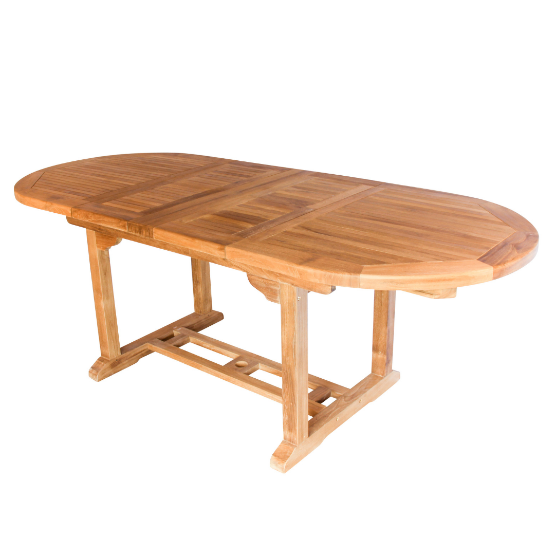 Teak Orchid Oval Table