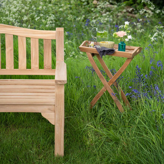 Teak Picnic Butler Tray