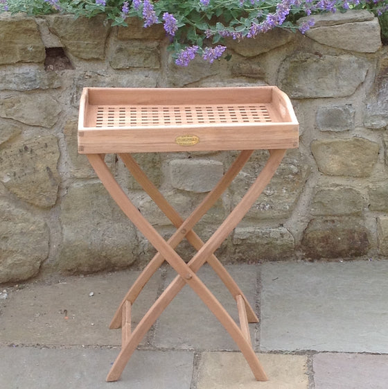 Teak Picnic Butler Tray